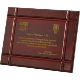 Ahşap Plaket