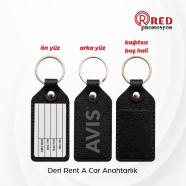 Deri Rent A Car Anahtarlık